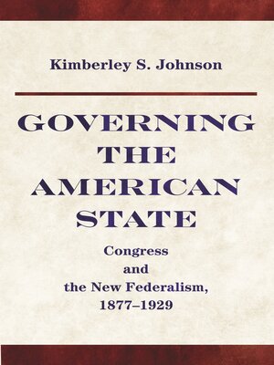 cover image of Governing the American State